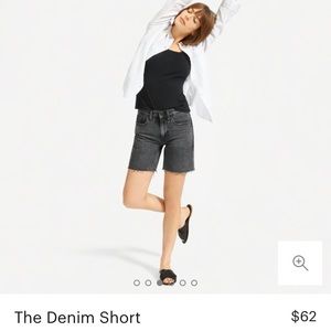 Everlane, The Denim Short, Washed black